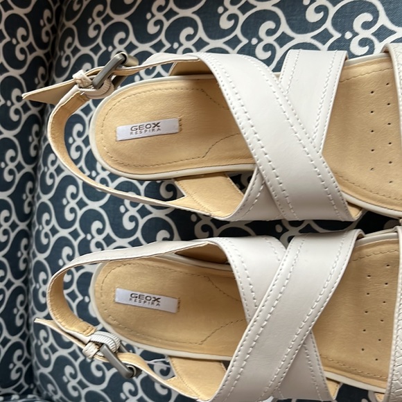 New in Box Geox Respira Marykarmenplus1 off white sandal 40 eu 10 us - Picture 8 of 9